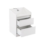 Bedside Table Nightstand with Charging Station