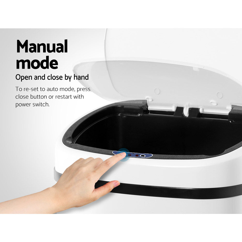58L Automatic Motion Sensor Bin – White