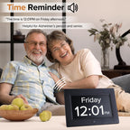 Digital Day Clock with Auto Dimming & Voice Assist