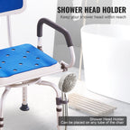 360° Swivel Shower Chair with Pivoting Arms – 400lbs