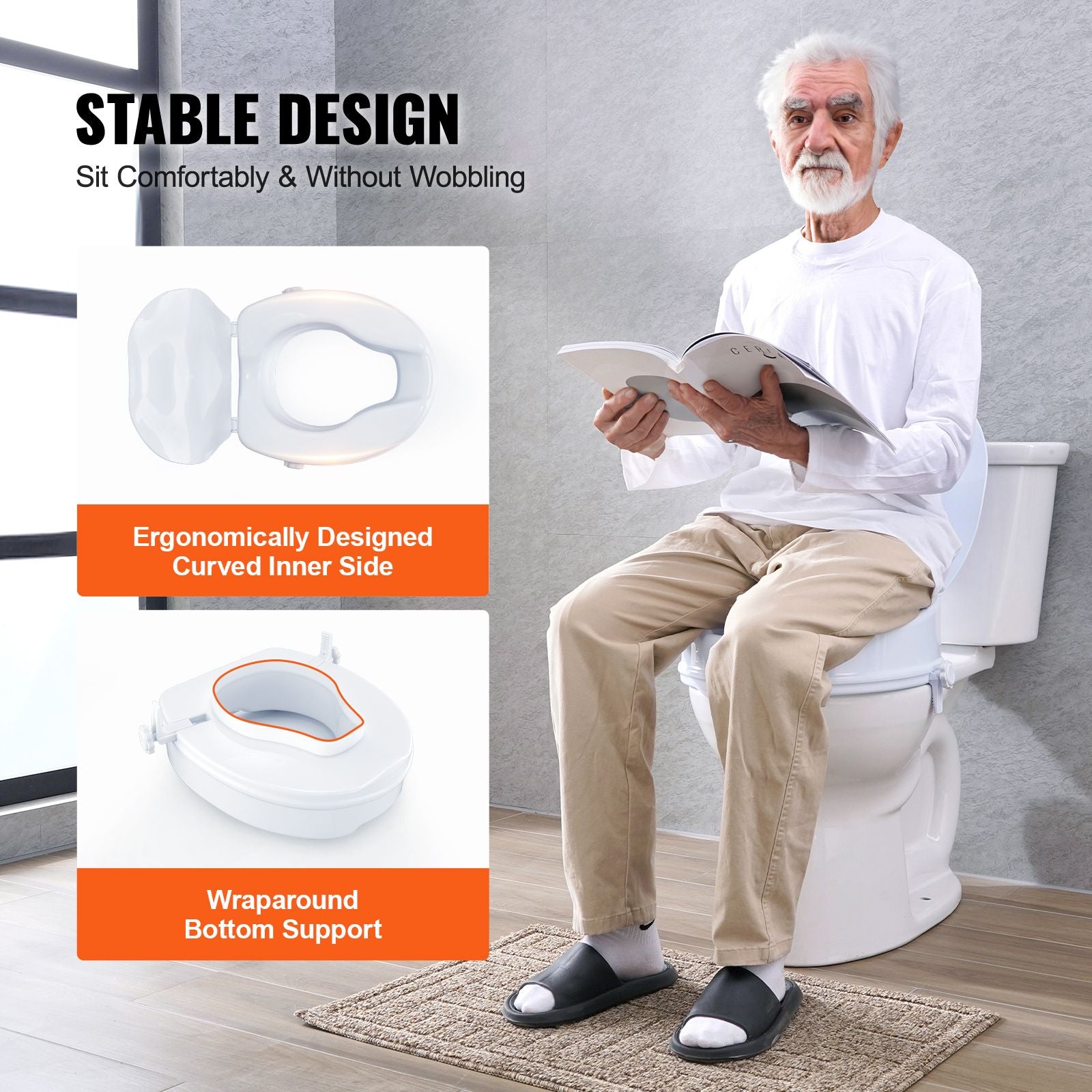 Raised Toilet Seat – 100 mm