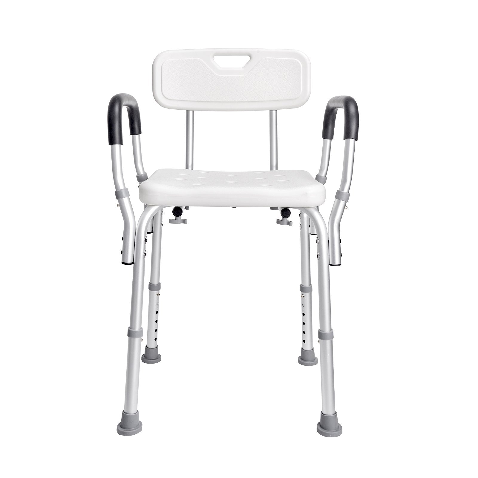 Adjustable Shower Chair with Back & Arms – 158.8kg Capacity