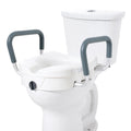 5-Inch Raised Toilet Seat with Padded Support Armrests – 159 kg Capacity